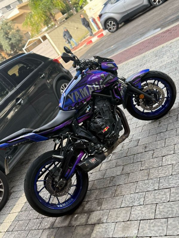 Yamaha MT07   ₪1800    עיצוב אישי כולל הדבקה
